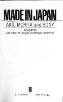Made in Japan: Akio Morita and Sony cover
